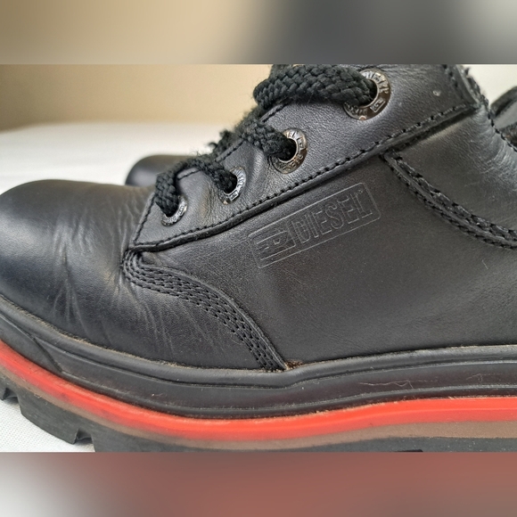 Diesel Steel Cap Mens Leather Boots Size 9 - Picture 6 of 13